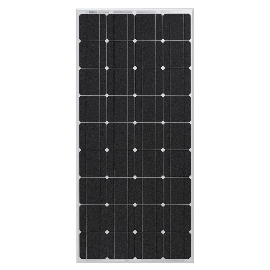 Ultralehký solární panel Renogy 100Wp/12V Monokrystalický flexibilní solární panel s vrchní ETFE fólií. Panel je v pevném rámu.